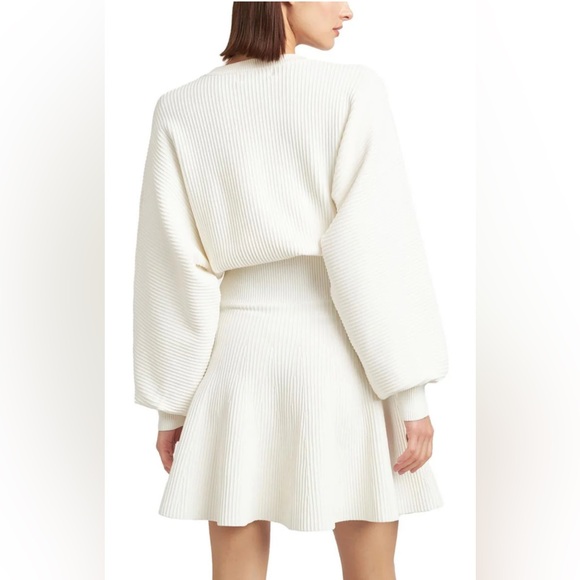 EN SAISON Lester Womens Ribbed Knit Mini Sweaterdress - Picture 2 of 8